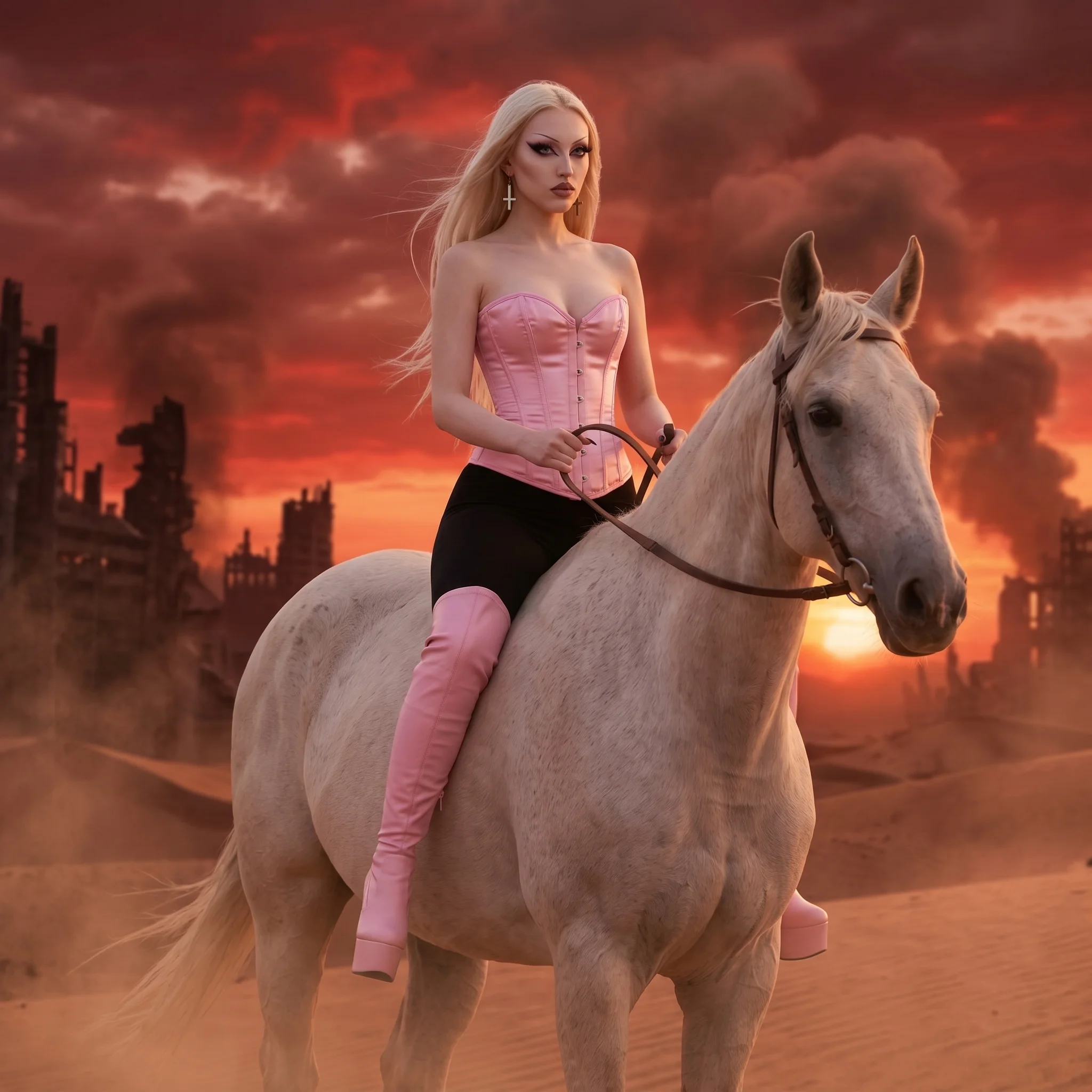 Pale Horse, Pink Corset